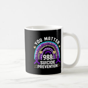Caneca De Café Rainbow You 988 Suicídio Prevenção Prevenção Sensi