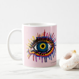 Caneca De Café Rainboweye - róseo