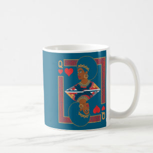 Caneca De Café Rainha africana cartão melanina orgulho negro blm