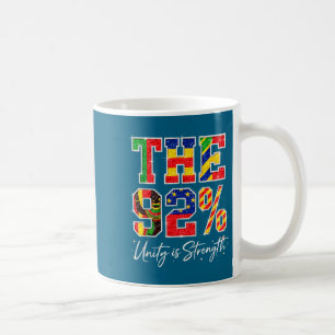 Caneca De Café rainha afro com 92 por cento de melanina mulheres