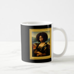 Caneca De Café Rainha Afro Mona Lisa Negra Mulher Africana Seu