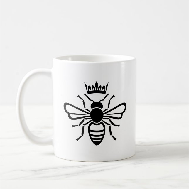 Caneca De Café Rainha Bee Crown em Mug (Esquerda)