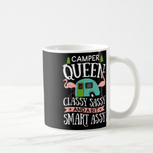 Caneca De Café Rainha Camper Cly Sy Inteligente Camiseta Camping