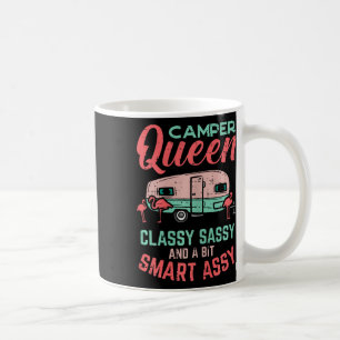 Caneca De Café Rainha Camper Cly Sy Inteligente E Fofo Acampament