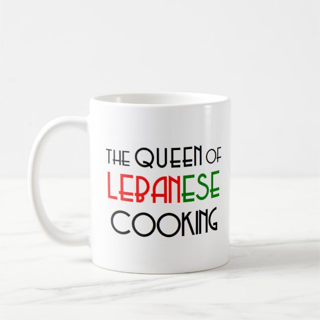 Caneca De Café rainha cozinhar do líbano (Esquerda)