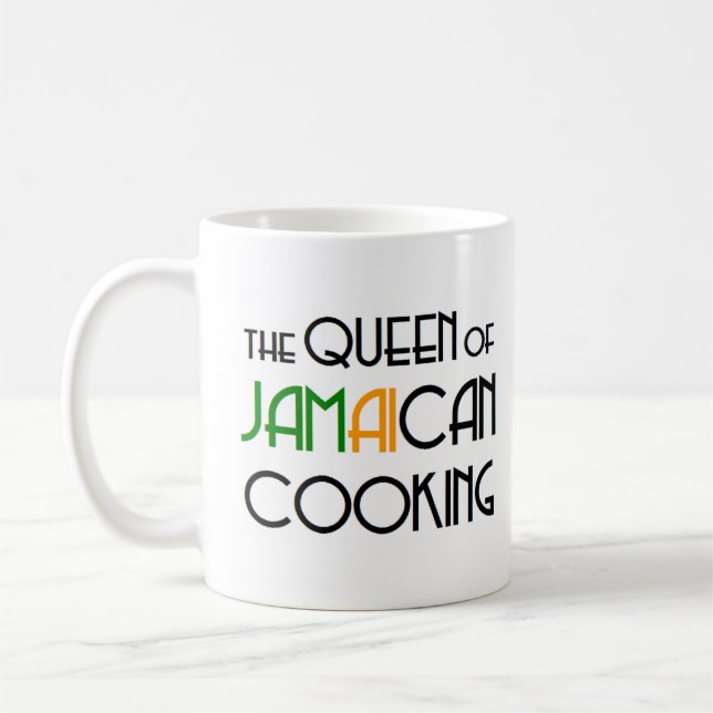 Caneca De Café rainha cozinhar jamaicana (Esquerda)