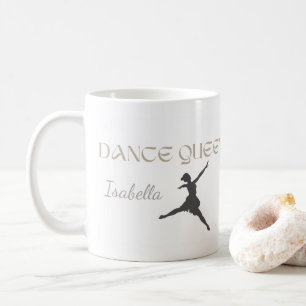 Caneca De Café Rainha da Dança Personalizada, Presente ou Dela, B