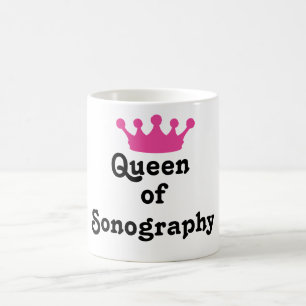 Caneca De Café Rainha da ecografia