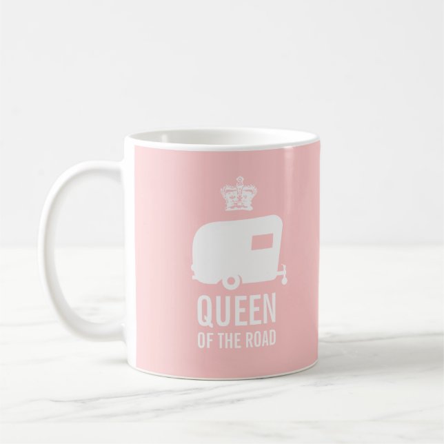 Caneca De Café Rainha da estrada - mantenha Glamp calmo sobre (Esquerda)