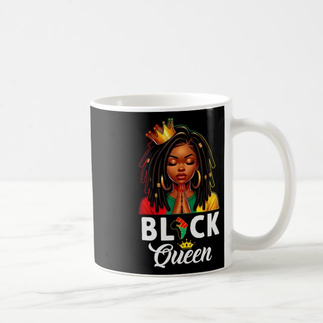 Caneca De Café Rainha da História Negra Mês da História Negra Mul (Direita)