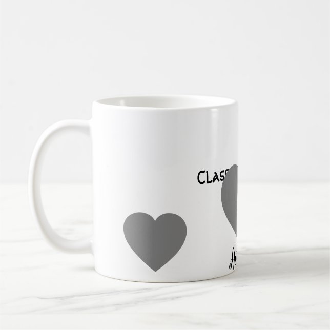 Caneca De Café "Rainha da sala de aula. Herói do lar." (Esquerda)