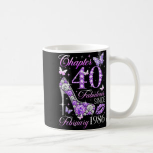 Caneca De Café Rainha de Aniversário de 40 anos Capítulo 40 Fabul