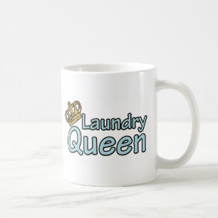 Caneca De Café Rainha de Lavanderia com Coroa