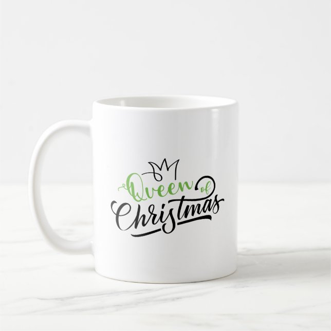 Caneca De Café Rainha de Natal (Esquerda)