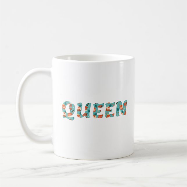 Caneca De Café Rainha de Natal (Esquerda)