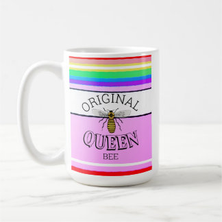 Caneca De Café Rainha de Riscas de Abelhas Original