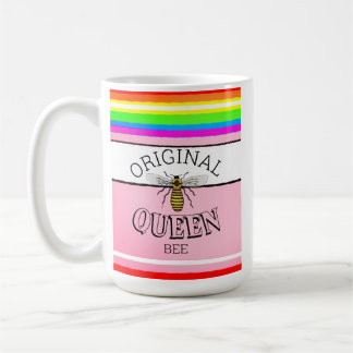 Caneca De Café Rainha de Riscas de Abelhas Original