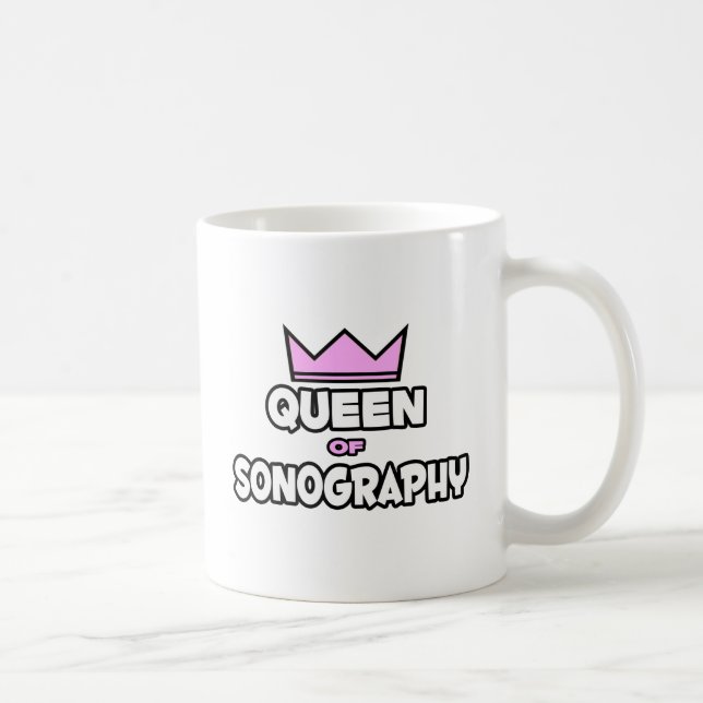 Caneca De Café Rainha de Sonografia (Direita)