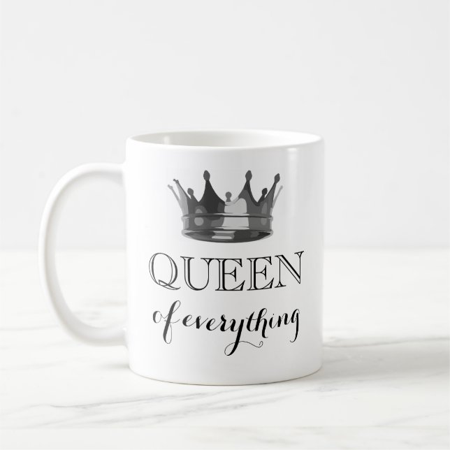Caneca De Café Rainha de Tudo ⎥ Mug Personalizado (Esquerda)