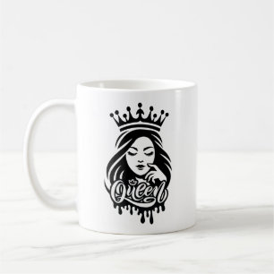 Caneca De Café Rainha Design – Coroa Real Elegante