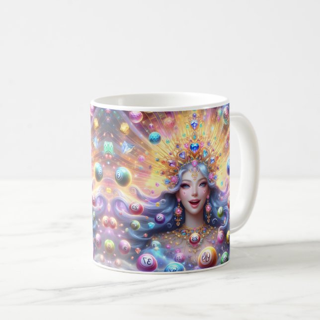 Caneca De Café Rainha do Bingo (Frente Esquerda)