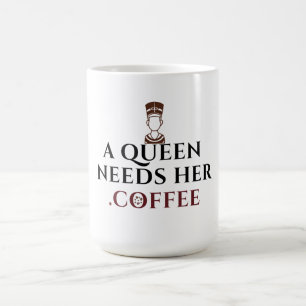 Caneca De Café Rainha do Café Rainha Egípcia Amante de Café Manhã