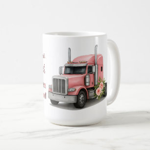 Caneca De Café Rainha do Caminhão de Aniversário