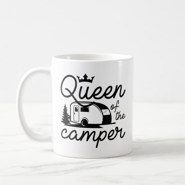 Caneca De Café Rainha Do Camper (Esquerda)
