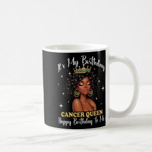 Caneca De Café Rainha do Câncer de Aniversário Mulheres Menina Si