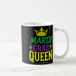 Caneca De Café Rainha do Carnaval Mardi Gras Feminino Contas de B