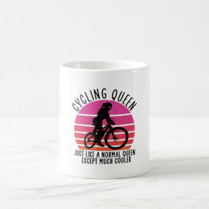 Caneca De Café rainha do ciclismo exceto muito mais fria