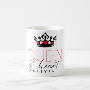 Caneca De Café Rainha do coração Coroa