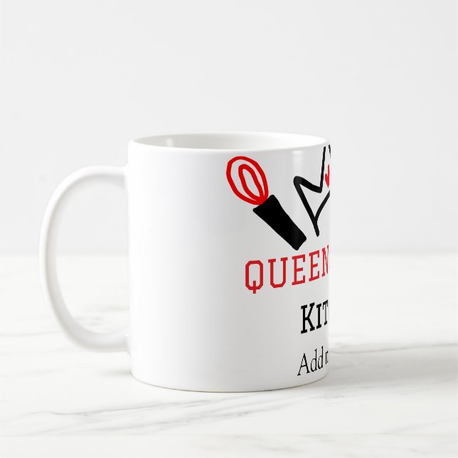 Caneca De Café Rainha do cozinhar do cozinheiro da cozinha (Esquerda)