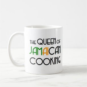 Caneca De Café Rainha do cozinhar jamaicano Café Mug
