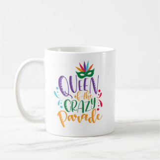 Caneca De Café Rainha do Crazy Parade Mardi Gras Mug