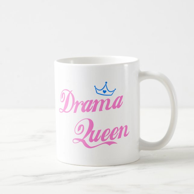 Caneca De Café Rainha do drama (Direita)