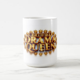 Caneca De Café Rainha do Drama Certificada