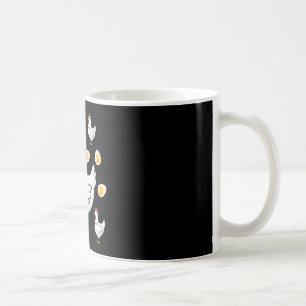 Caneca De Café Rainha do Galinheiro com Pequenas Galinhas e Sol
