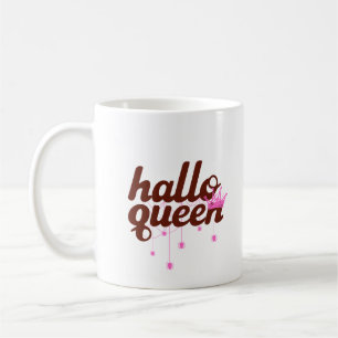 Caneca De Café Rainha do Halloween, Halloqueen, Arte do Halloween