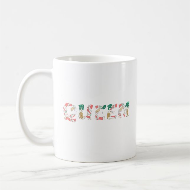 Caneca De Café Rainha do Natal (Esquerda)