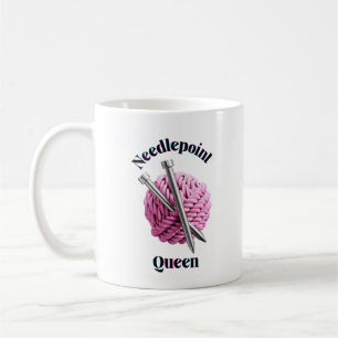 Caneca De Café Rainha do ponto de agulha