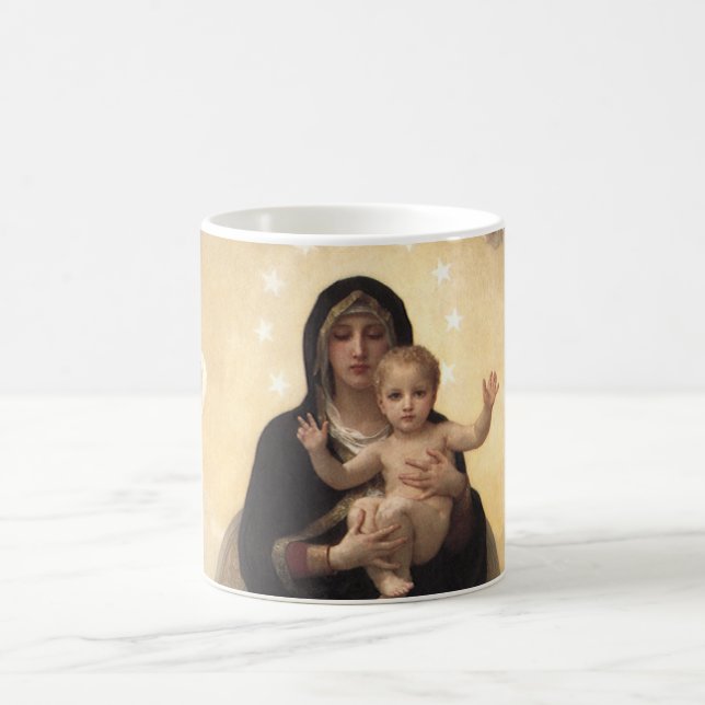 Caneca De Café Rainha dos Angels Regina Angelorum, de Bouguereau (Centro)
