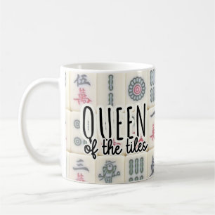 Caneca De Café Rainha dos azulejos Funny Mah Jongg