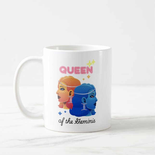 Caneca De Café Rainha dos Geminis (Esquerda)