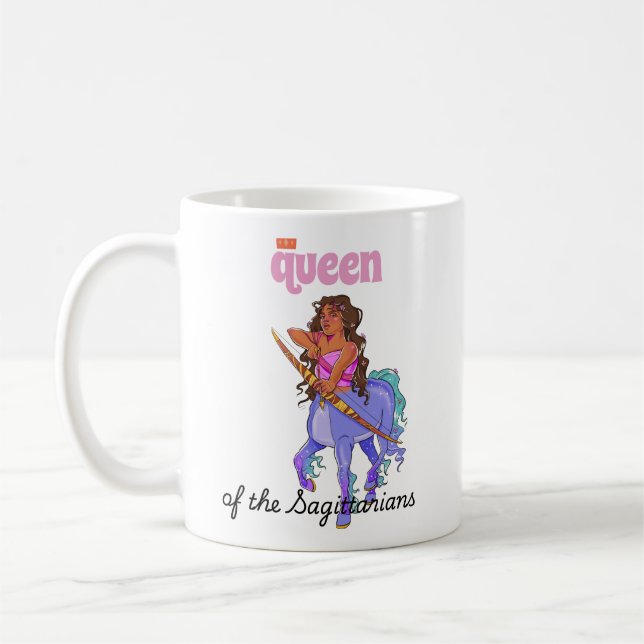 Caneca De Café Rainha dos Sagitarianos (Esquerda)
