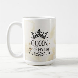 Caneca De Café Rainha Elegante da minha Vida - minha mãe