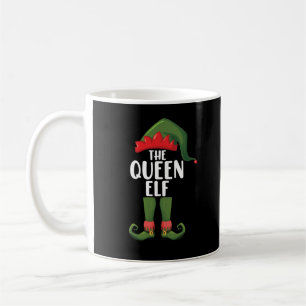 Caneca De Café Rainha Elf Matching Family Christmas Women