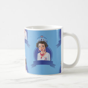 Caneca De Café rainha elizabeth 2