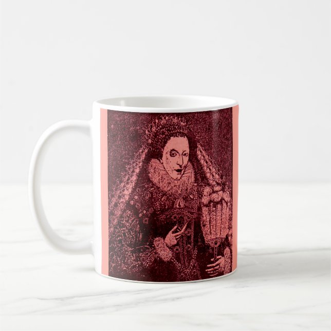 Caneca De Café Rainha Elizabeth I a rosa (Esquerda)