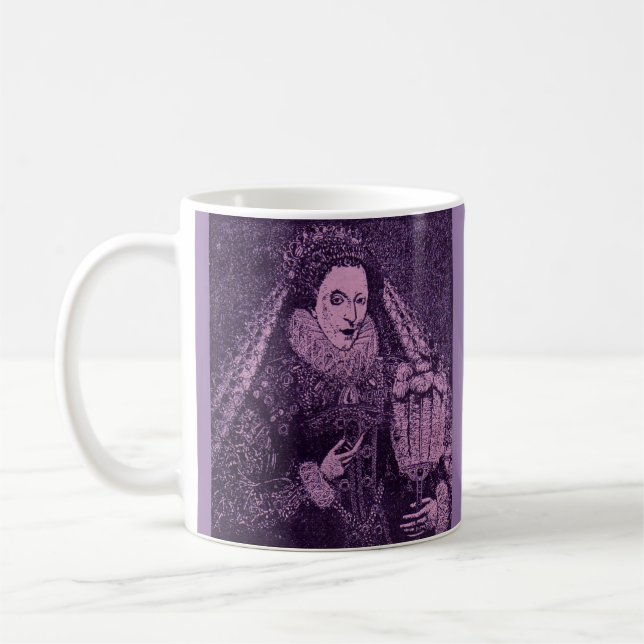 Caneca De Café Rainha Elizabeth I na lavanda (Esquerda)
